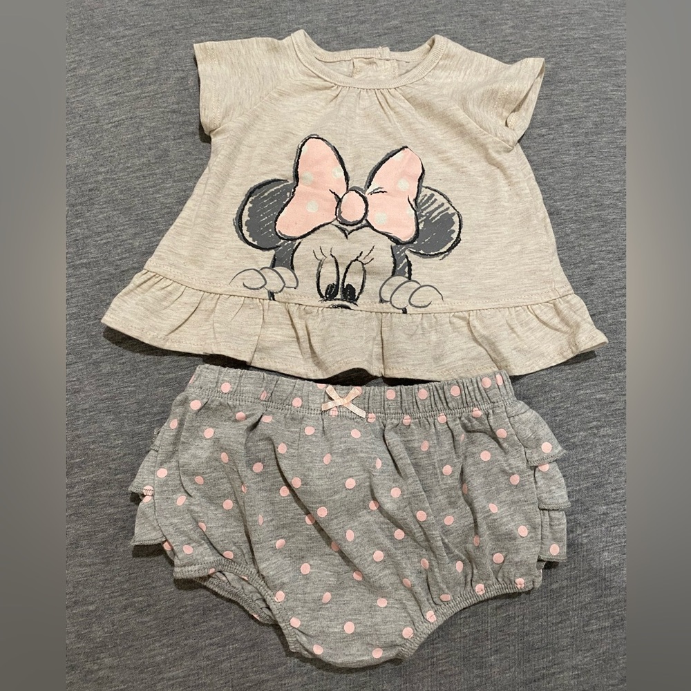 Disney Baby girl fashion top and shorts